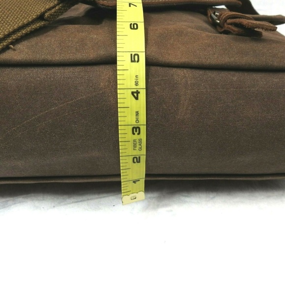 NEWHEY Messenger Bag Canvas Leather Bag - Picture 7 of 8